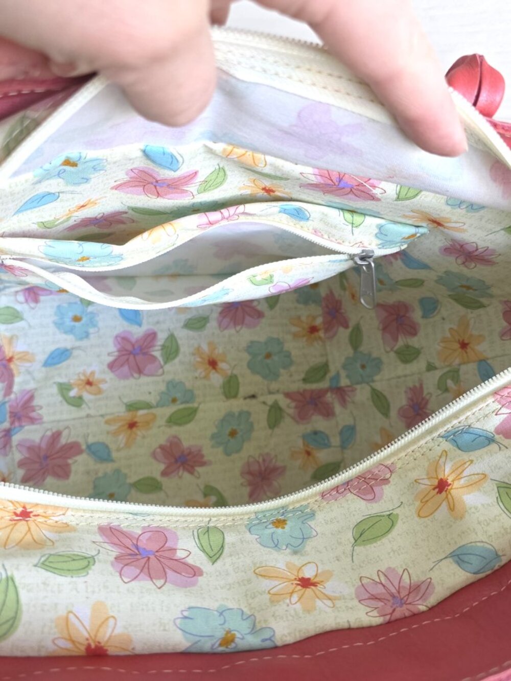 Longaberger TO GO WOVEN BASKET Leather PURSE TOTE Mother’s Day 2008 Pink USA - Picture 8 of 10